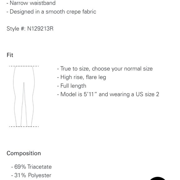 THEORY size 8 black crepe new without tags pants - Picture 9 of 9